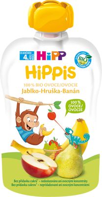 BIO 100% ovoce Jablko-Hruška-Banán 100 g