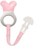 MAM Kousátko s páskem Mini Cooler&Clip 2+, růžové
