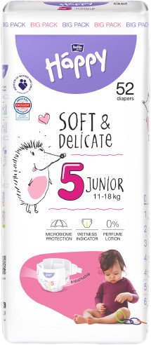 Bella Baby Happy Soft&Delicate Junior 52 ks