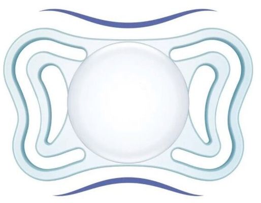 Chicco Dudlík Physio Light silikonový noční 2-6m 2 ks