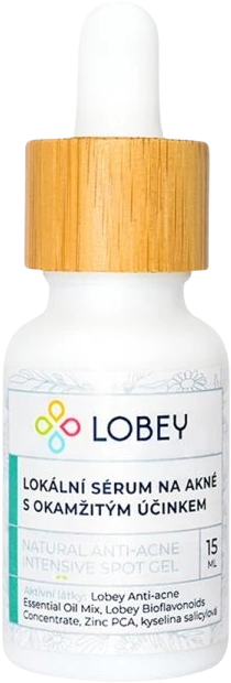 Lobey Lokální sérum na akné s okamžitým účinkem 15 ml
