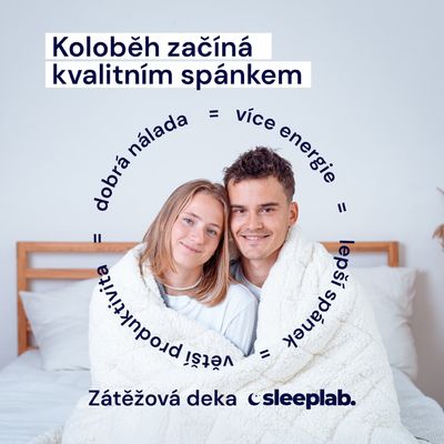 SleepLab Sherpa zátěžová deka 140x200cm 6 kg