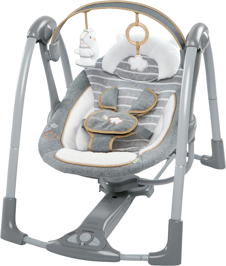 Ingenuity Houpačka konvertibilní cestovní s melodií Bella Teddy 0m+ do 9kg
