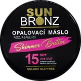 Vivaco SUN BRONZ Opalovací máslo s rozjasňujícími glitry SPF15, 100 ml