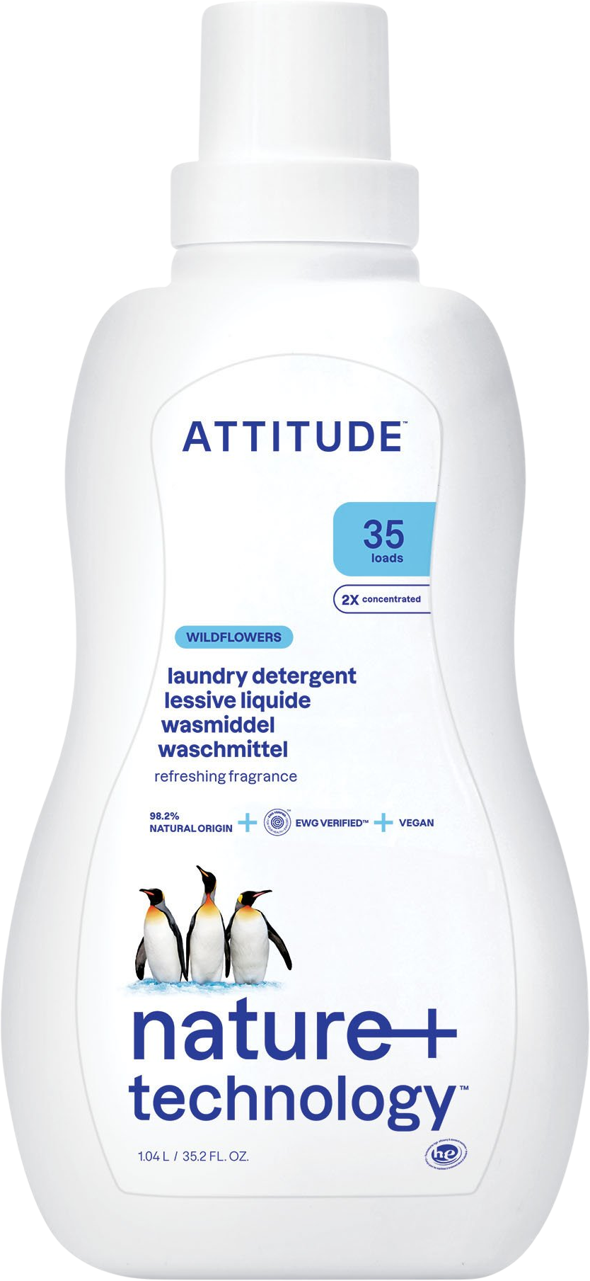 Attitude Prací gel s vůní lučních květin 1.05 l