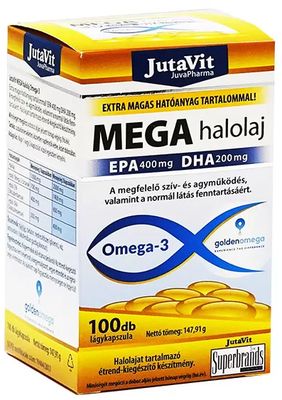 Jutavit Mega halolaj omega-3 kapszula 100 db
