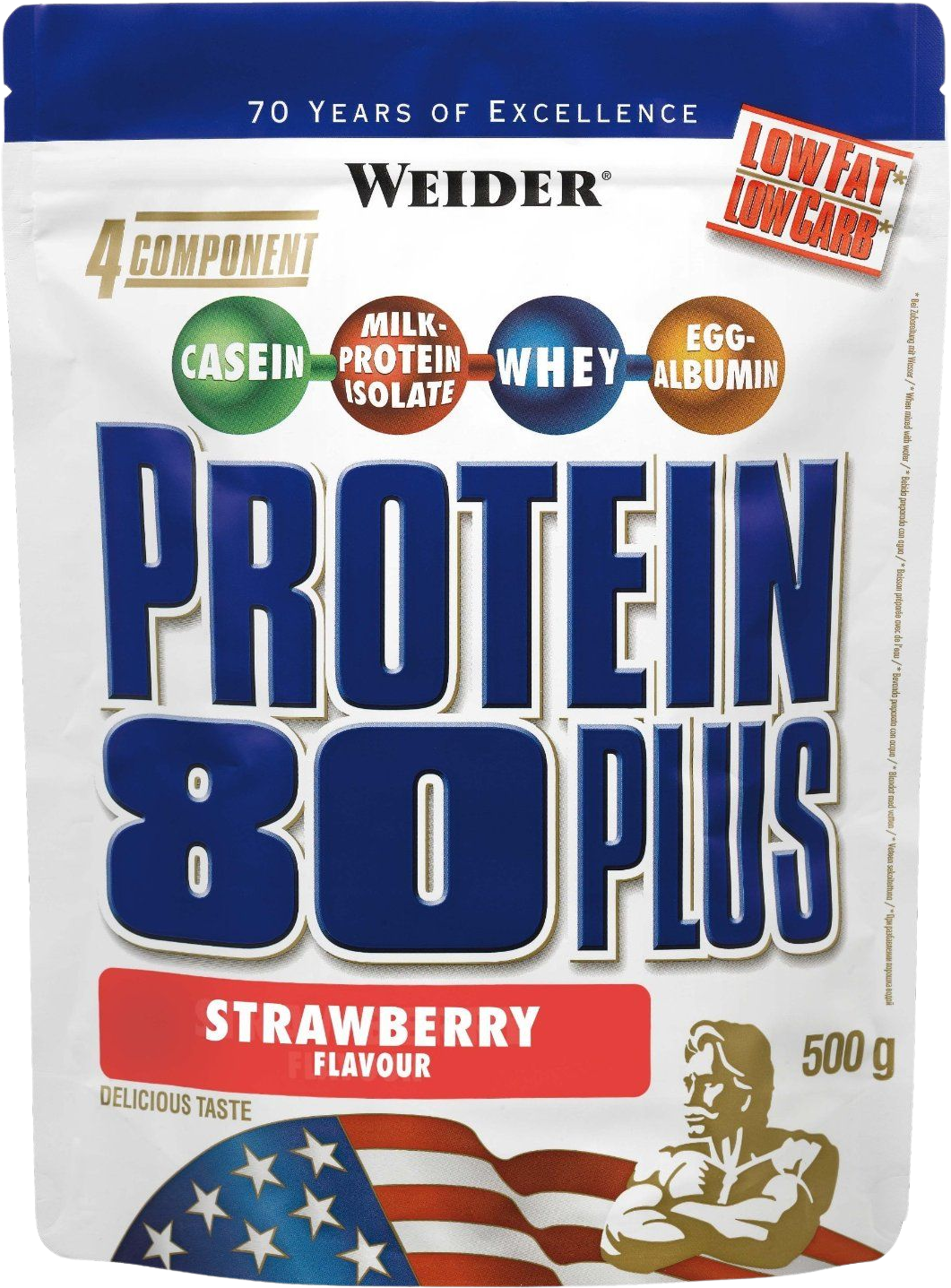 Weider Protein 80 Plus  Jahoda 500 g