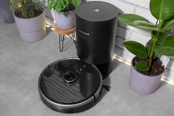 Concept VR3520n Robotický vysavač s mopem 3v1 REAL FORCE Laser Complete Clean Care UVC