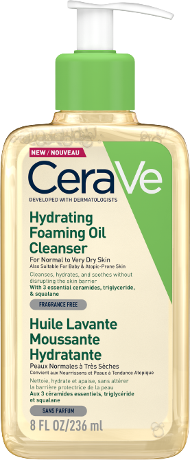 CeraVe Hydratační čisticí pěnící olej s obsahem 3 esenciálních ceramidů a lipidů 236 ml