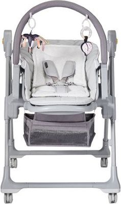 Kinderkraft Select Židlička jídelní Lastree Grey, Premium