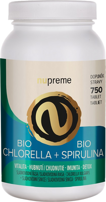 Nupreme BIO Chlorella + Spirulina 750 tablet