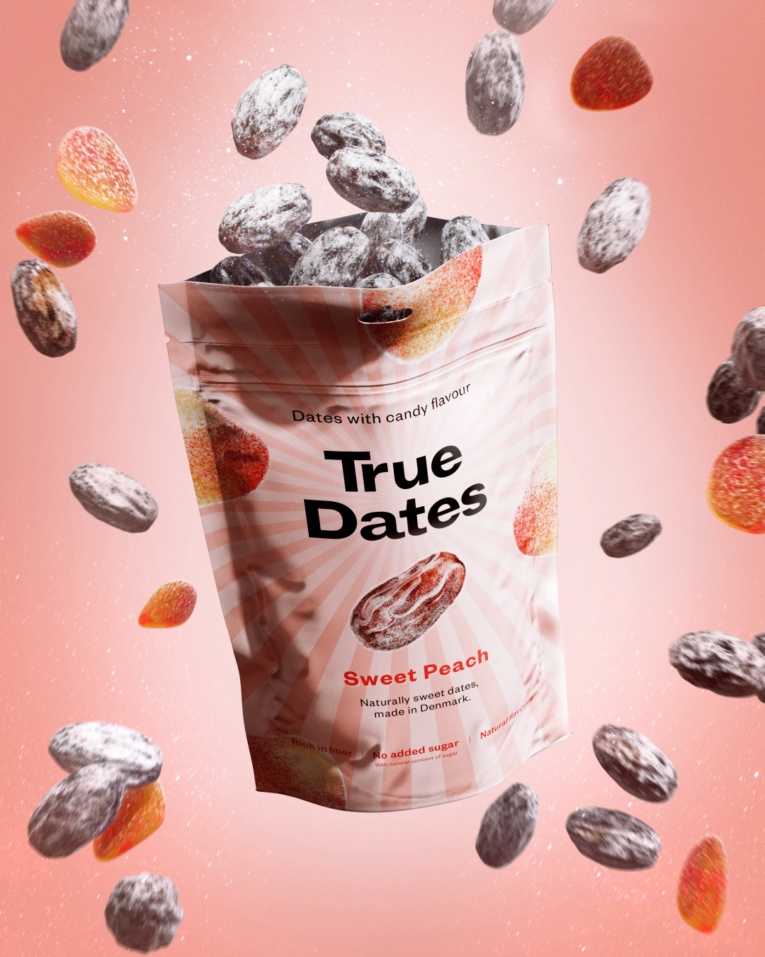 True Dates Datle s příchutí broskve 100 g