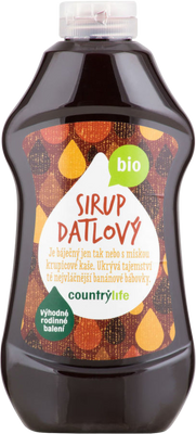 Country Life Sirup datlový BIO 874 ml