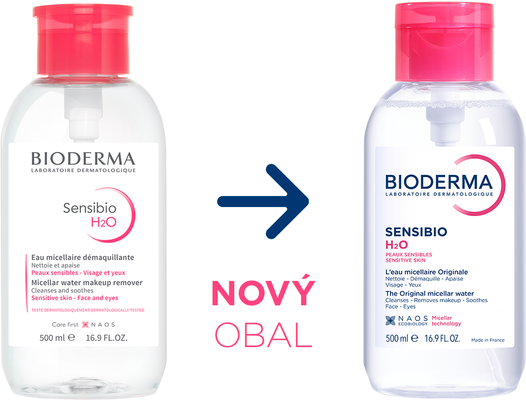 Bioderma Sensibio H2O s pumpou 500 ml