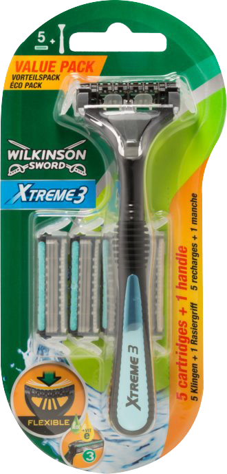 Wilkinson Sword Xtreme3 - Hybrid holící strojek + 5 náhradních hlavic