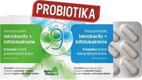 Naturprodukt Probiotika. laktobacily+bifidobakterie 9 kmenů 15 tobolek