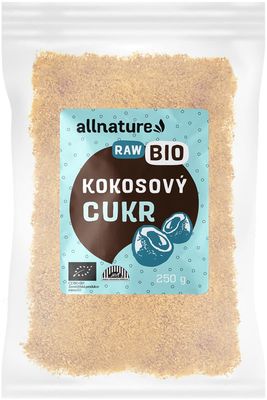 Allnature Kokosový cukr RAW/BIO 250 g