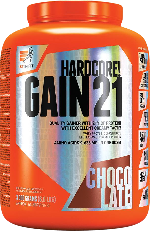 Extrifit Hardcore Gain 21 čokoláda 3 kg
