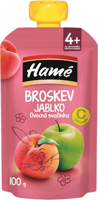 Hamánek Hamé kapsička Broskev a jablko 100 g