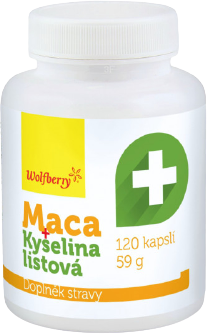 Wolfberry Maca extrakt + Kyselina listová 59 g 120 kapslí