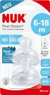 Nuk FC + savička FLOW Control 6-18m 2 ks