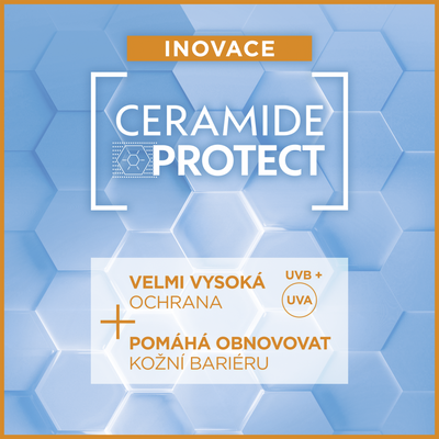 Garnier Ambre Solaire Sensitive Advanced Ochranné sérum proti slunečnímu záření s ceramidy, SPF 50+, 125 ml