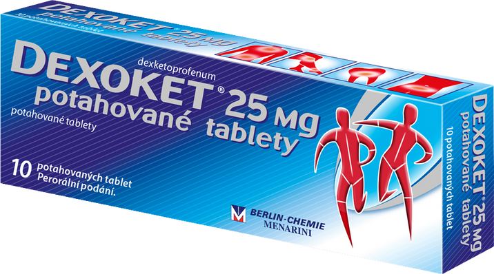Dexoket 25 mg 10 tablet