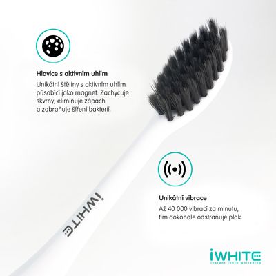 iWhite Sonický kartáček s aktivním uhlím
