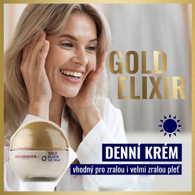 Dermacol Gold Elixir omlazující kaviárový denní krém 50 ml