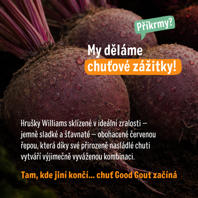 Good Goût BIO Hruška Williams s červenou řepou 120 g