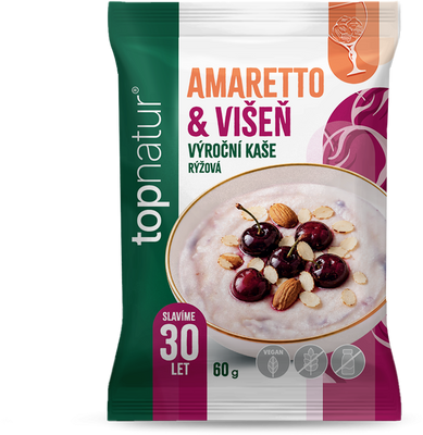 Topnatur Výroční kaše Amaretto & višeň 60 g