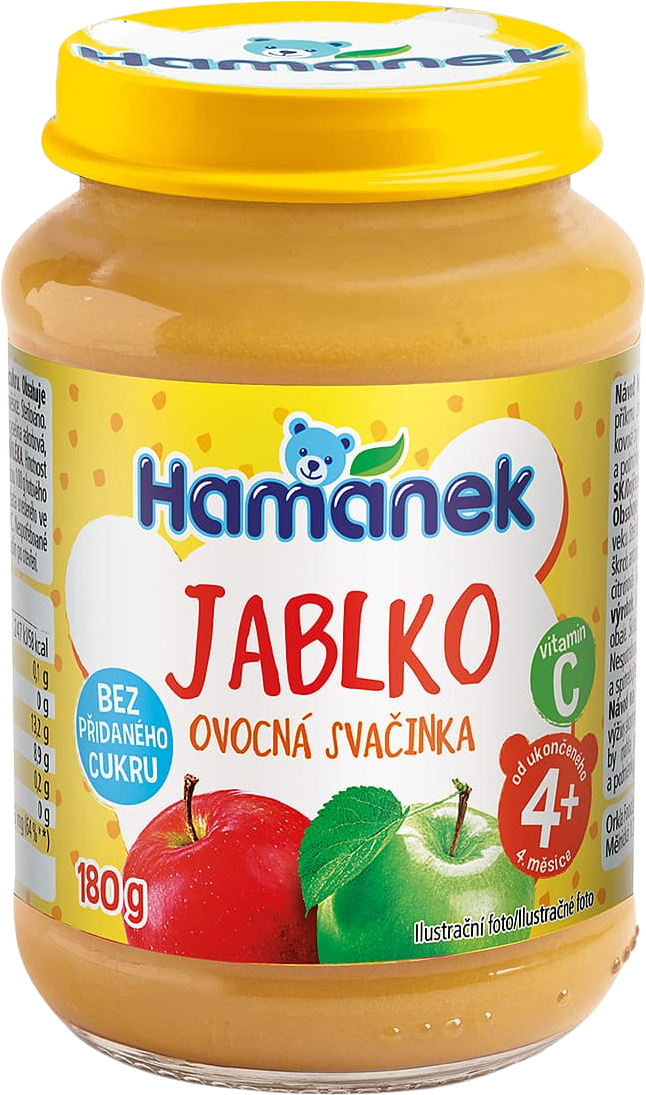 Hamánek Jablko ovocná svačinka bez přidaného cukru 180 g
