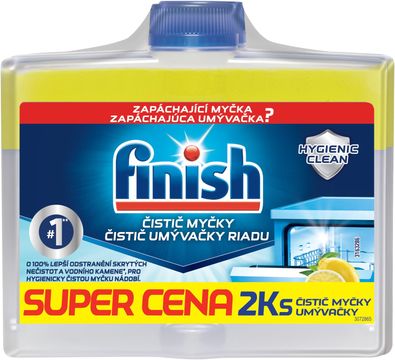 Finish Čistič myčky Lemon Sparkle DUO 2 x 250 ml