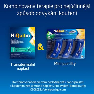 NiQuitin Clear - Fáze 1 Nikotinové náplasti 7 x 21 mg