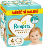 Pampers Premium Care plenky vel. 4, 9-14 kg měsíční balení 174 ks