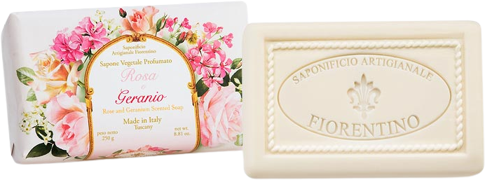 SAF Fiorentino mýdlo Růže a pelargónie 250 g