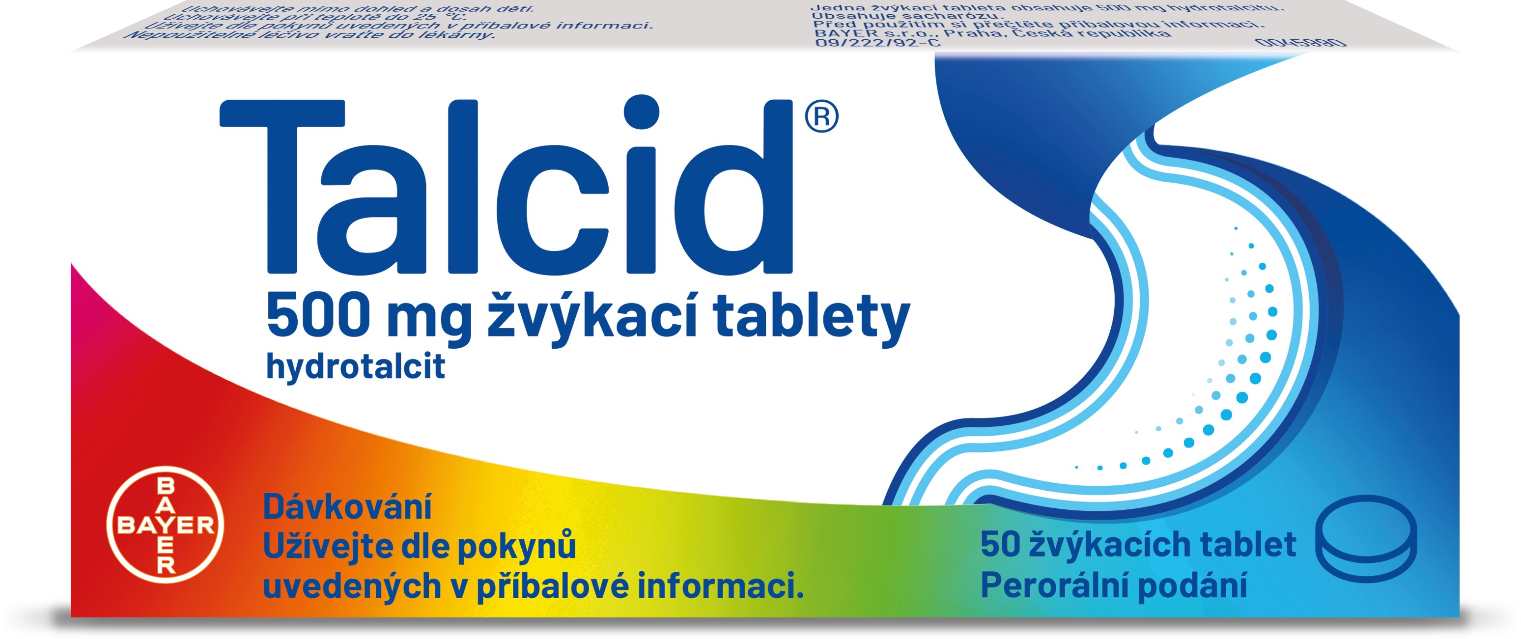Talcid Žvýkací tablety 500mg 50 tablet
