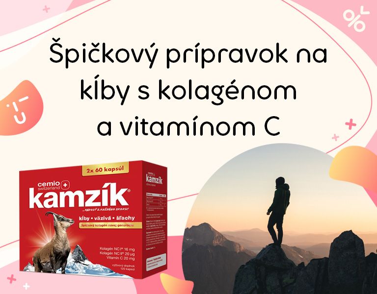 Cemio Kamzík, na kĺby, s kolagénom, vitamín C