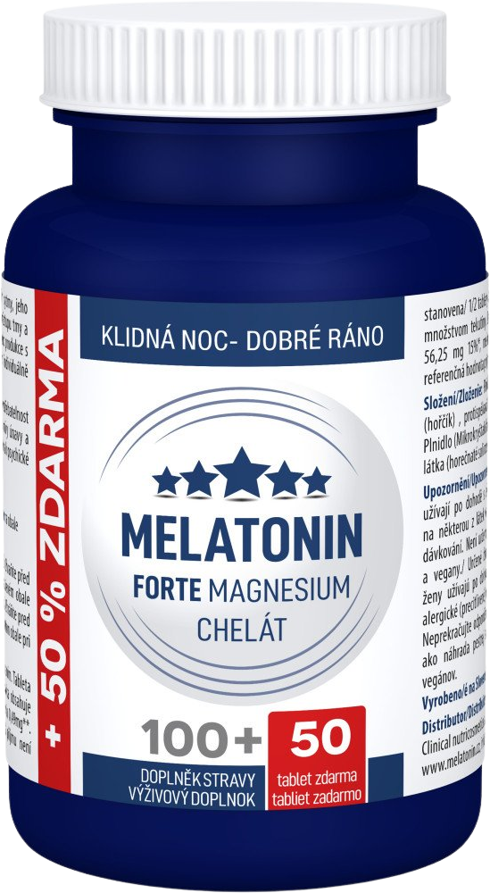 Clinical Melatonin Forte Magnesium chelát 150 tablet