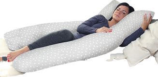 Scamp Těhotenský polštář přesýpací hodiny 80×150 cm Little Heart Grey