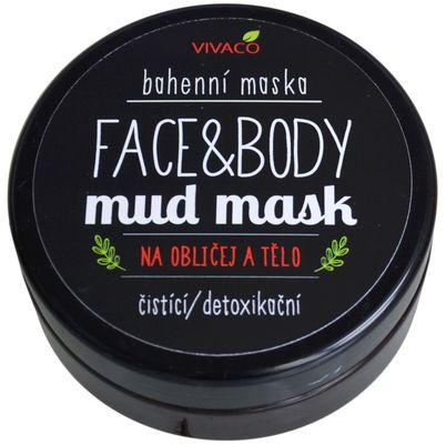 Vivaco Přírodní bahenní maska na obličej a tělo 200 ml