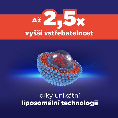 GS Vitamin Lipo C 500 mg se šípky 110 kapslí