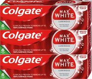 Colgate Max White Luminous Zubní pasta 3 x 75 ml