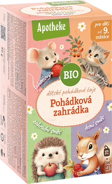 Apotheke BIO čaj dětský Pohádková zahrádka 4v1 20 x 1.5 g