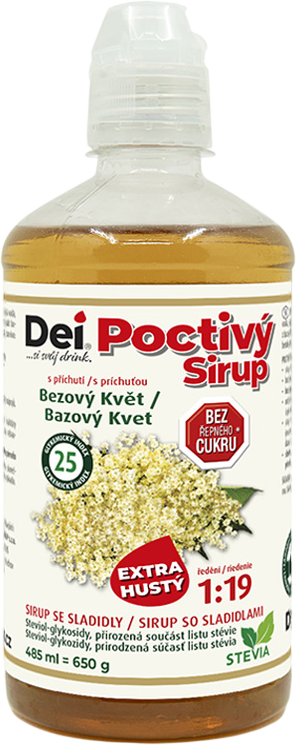 DEI Poctivý Sirup bezový květ 485 ml