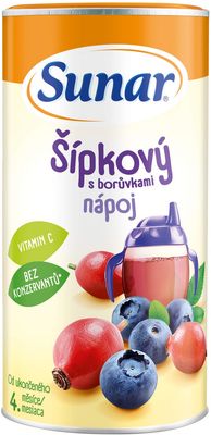 Sunar rozpustný nápoj šípkový s borůvkami 200 g