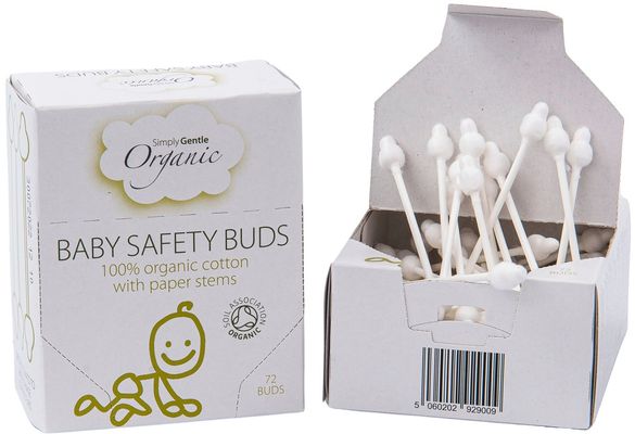 Simply Gentle Organické dětské vatové tyčinky 72 ks