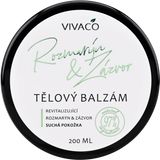 Vivaco Rozmarýn a Zázvor Přírodní tělový balzám 200 ml