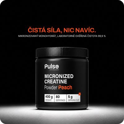 Pulse Performance Micronized Creatine Broskev 400 g