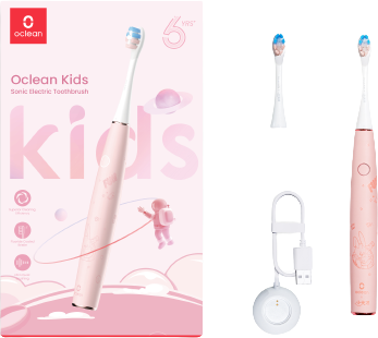 Oclean Kids Sonický kartáček Pink, růžový